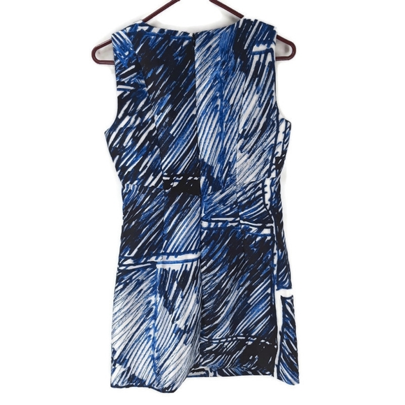 MILLY Sleeveless scribble print shift dress - Picture 5 of 8